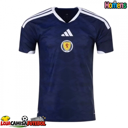 Camisa de Futebol Escócia Equipamento Principal Mundo 2026 Manga Curta